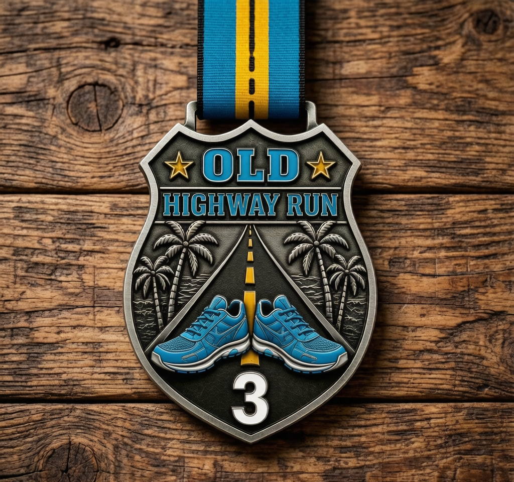 Custom metal medals manufactured from customer artwork